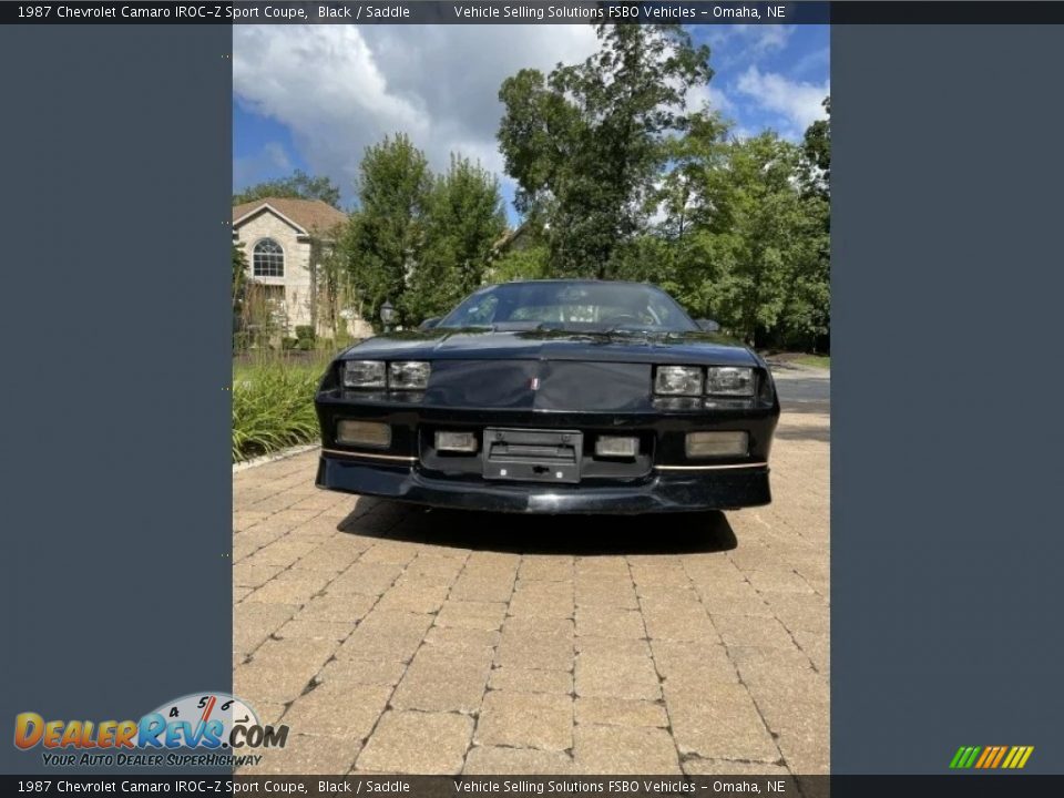 1987 Chevrolet Camaro IROC-Z Sport Coupe Black / Saddle Photo #10