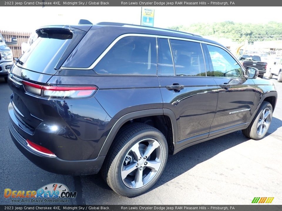 2023 Jeep Grand Cherokee 4XE Midnight Sky / Global Black Photo #6