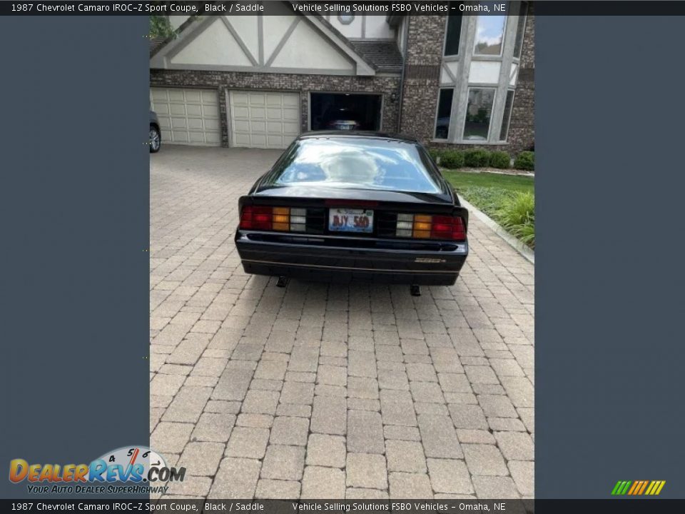 1987 Chevrolet Camaro IROC-Z Sport Coupe Black / Saddle Photo #15