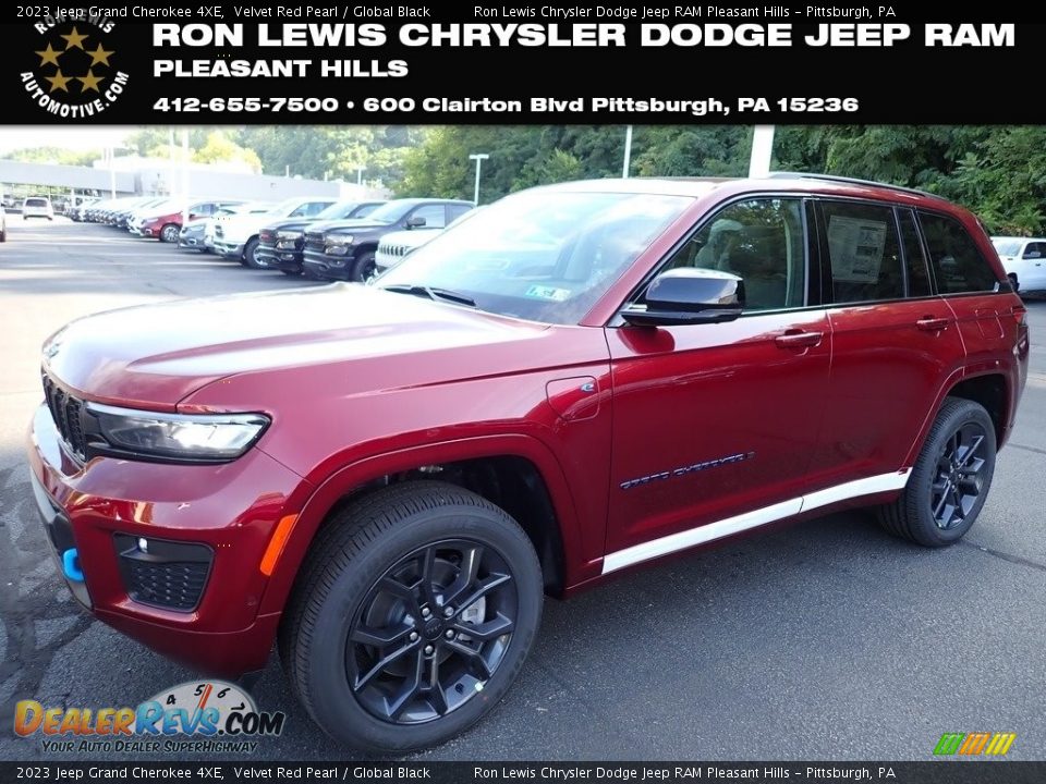 2023 Jeep Grand Cherokee 4XE Velvet Red Pearl / Global Black Photo #1