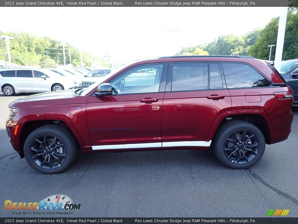 2023 Jeep Grand Cherokee 4XE Velvet Red Pearl / Global Black Photo #2