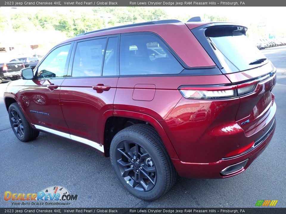 2023 Jeep Grand Cherokee 4XE Velvet Red Pearl / Global Black Photo #3