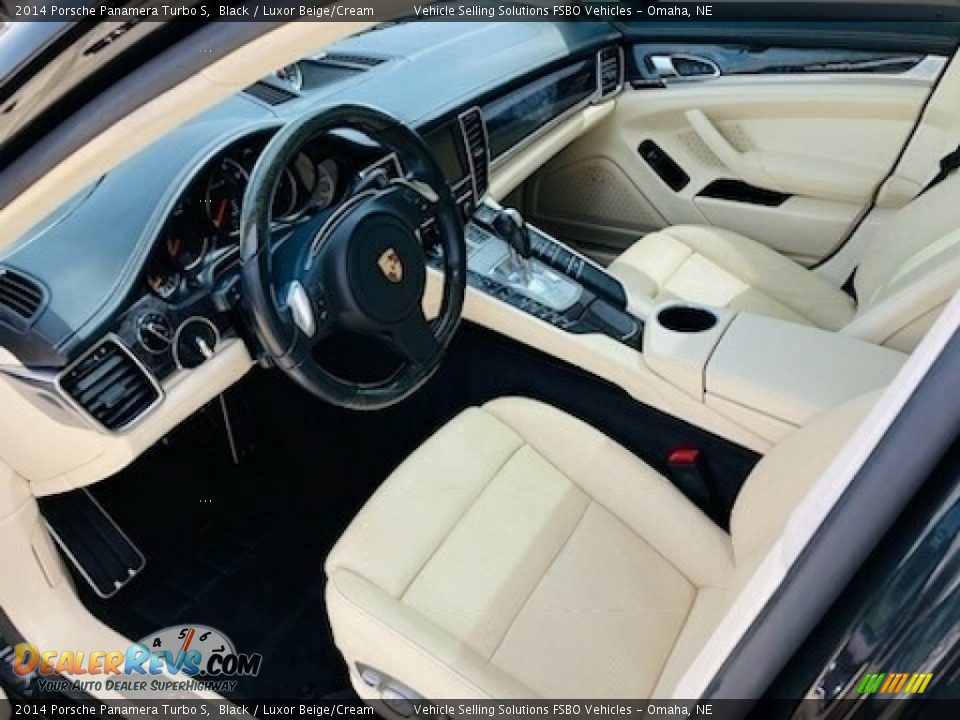 Luxor Beige/Cream Interior - 2014 Porsche Panamera Turbo S Photo #5