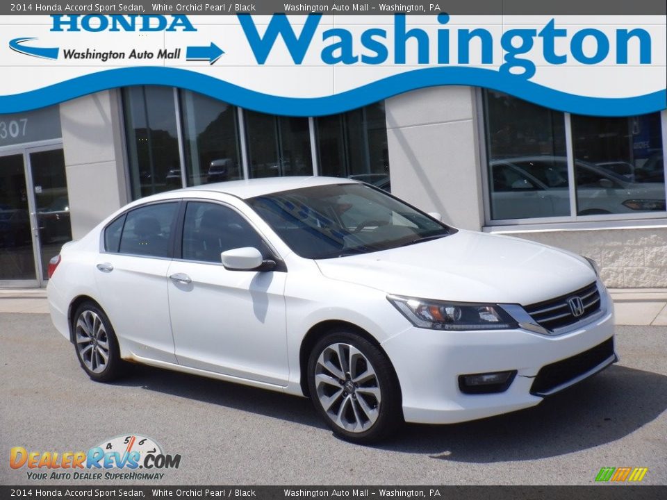 2014 Honda Accord Sport Sedan White Orchid Pearl / Black Photo #1