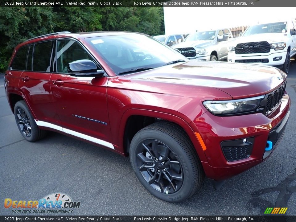 2023 Jeep Grand Cherokee 4XE Velvet Red Pearl / Global Black Photo #8