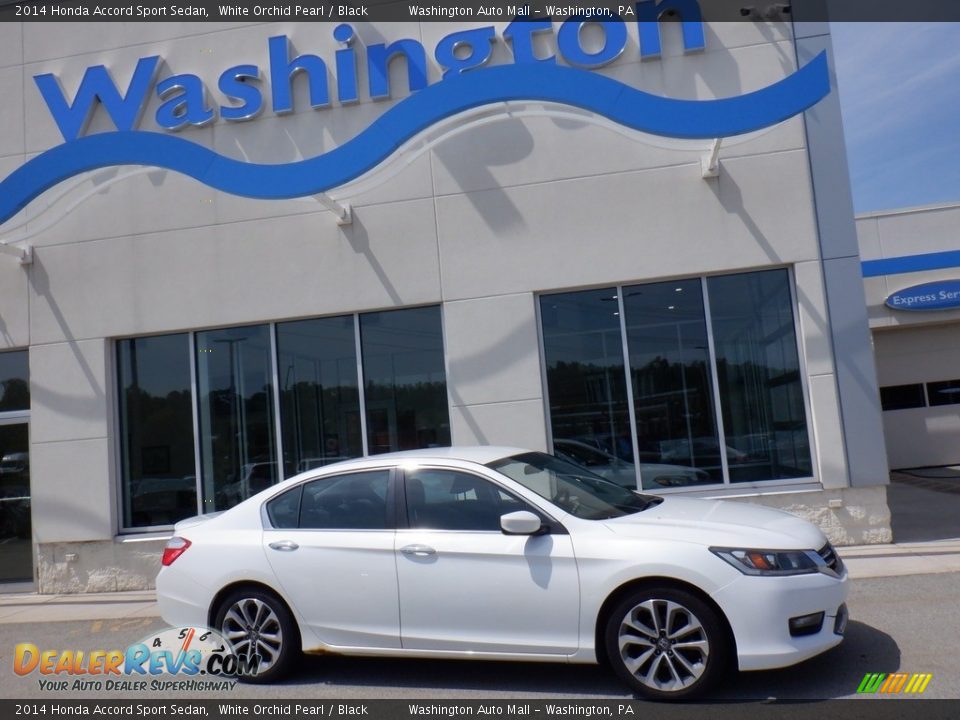 2014 Honda Accord Sport Sedan White Orchid Pearl / Black Photo #2