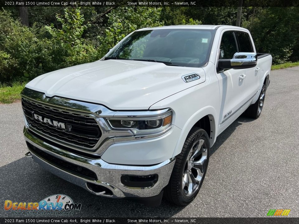 2023 Ram 1500 Limited Crew Cab 4x4 Bright White / Black Photo #2