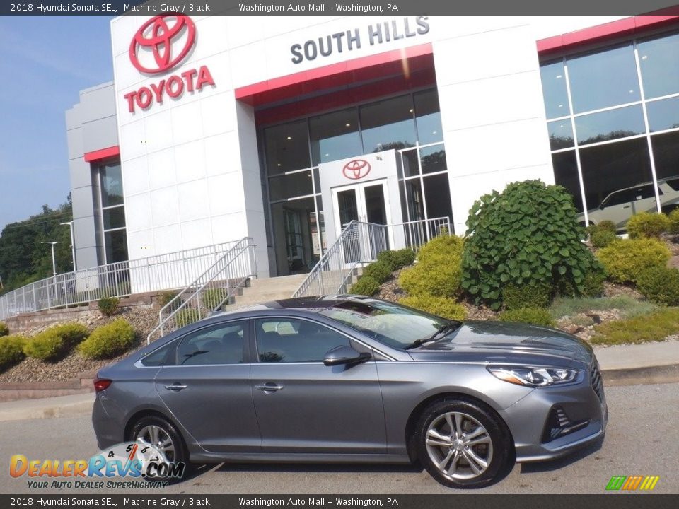 2018 Hyundai Sonata SEL Machine Gray / Black Photo #2