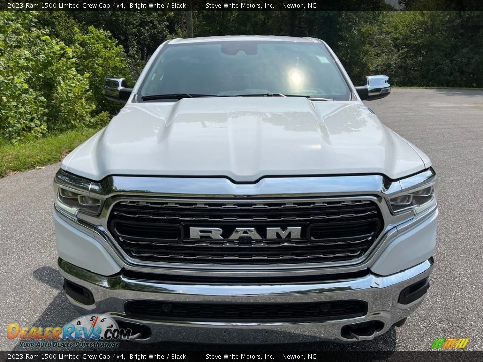 2023 Ram 1500 Limited Crew Cab 4x4 Bright White / Black Photo #3