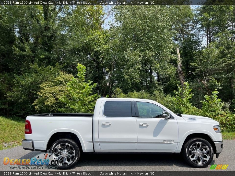 Bright White 2023 Ram 1500 Limited Crew Cab 4x4 Photo #5