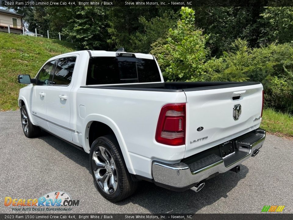 2023 Ram 1500 Limited Crew Cab 4x4 Bright White / Black Photo #9