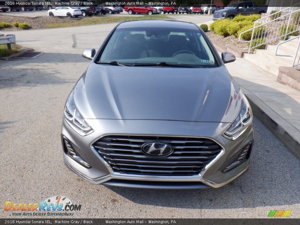 2018 Hyundai Sonata SEL Machine Gray / Black Photo #13