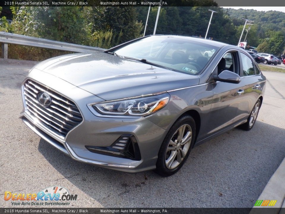 2018 Hyundai Sonata SEL Machine Gray / Black Photo #14