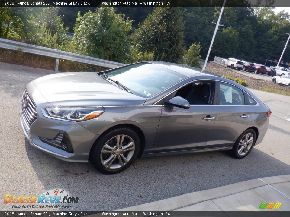 2018 Hyundai Sonata SEL Machine Gray / Black Photo #15