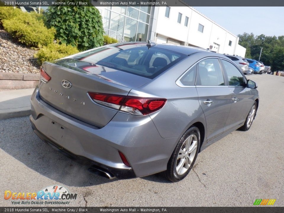 2018 Hyundai Sonata SEL Machine Gray / Black Photo #18