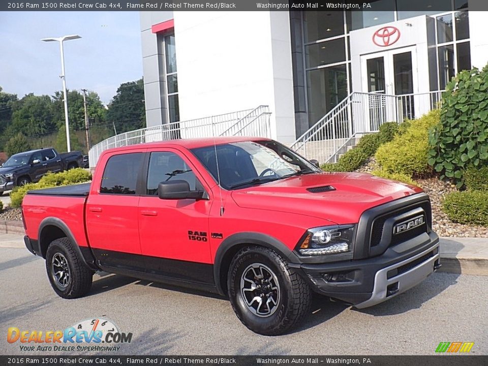 2016 Ram 1500 Rebel Crew Cab 4x4 Flame Red / Rebel Theme Red/Black Photo #1