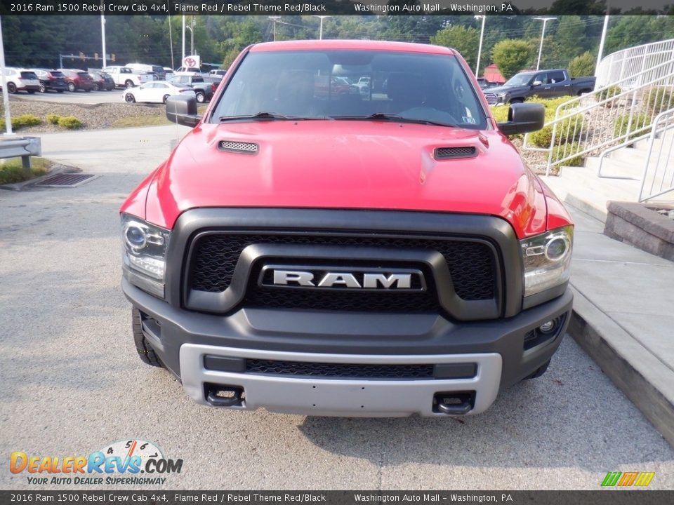 2016 Ram 1500 Rebel Crew Cab 4x4 Flame Red / Rebel Theme Red/Black Photo #17