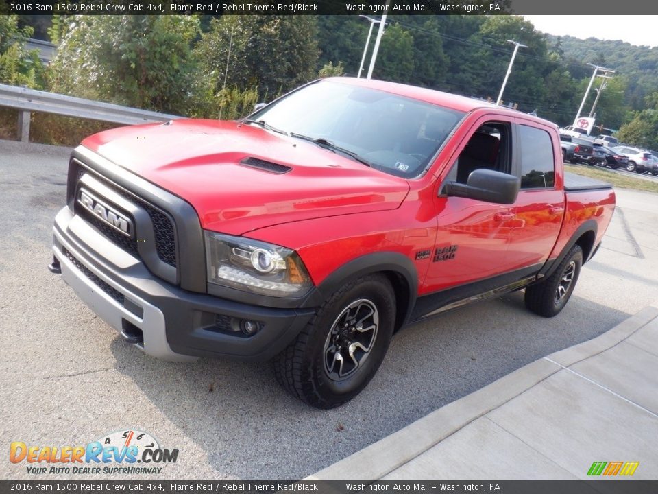 2016 Ram 1500 Rebel Crew Cab 4x4 Flame Red / Rebel Theme Red/Black Photo #18