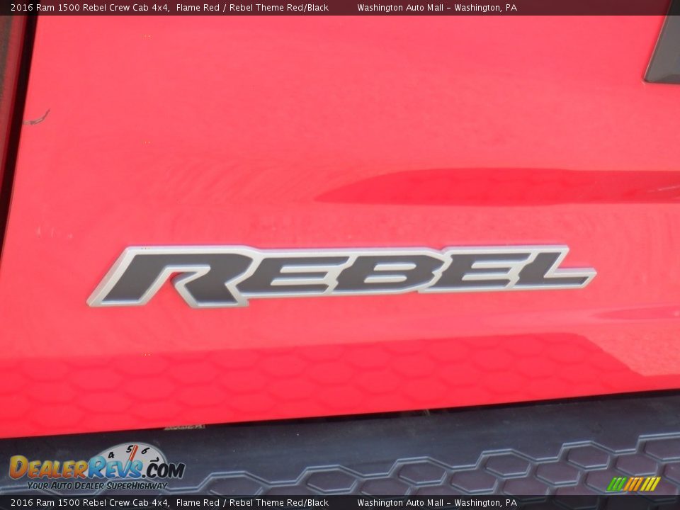 2016 Ram 1500 Rebel Crew Cab 4x4 Flame Red / Rebel Theme Red/Black Photo #21