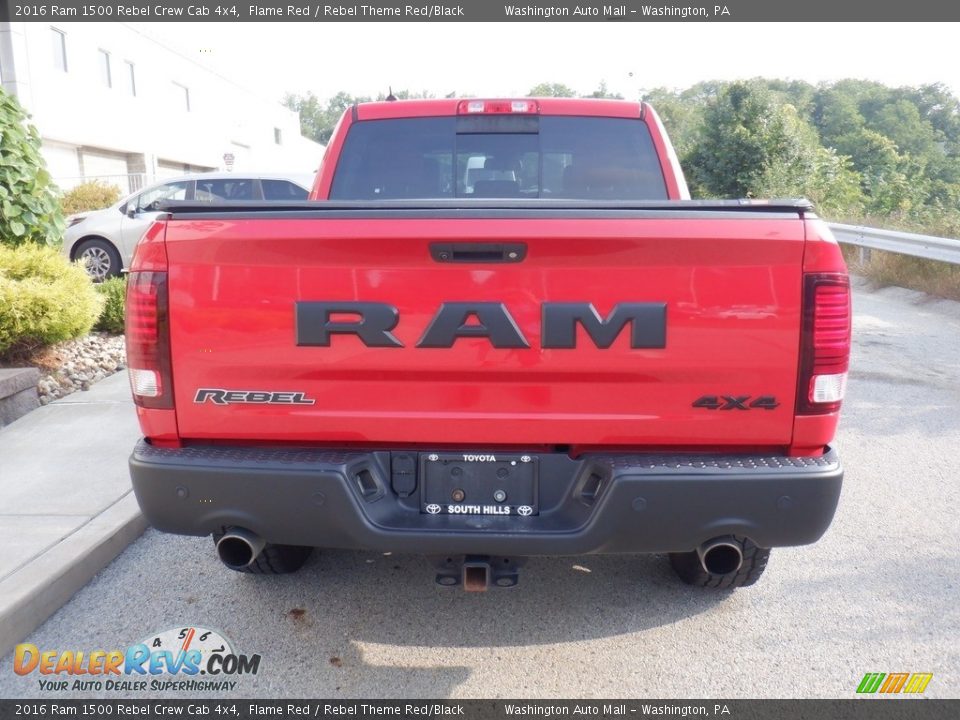 2016 Ram 1500 Rebel Crew Cab 4x4 Flame Red / Rebel Theme Red/Black Photo #23