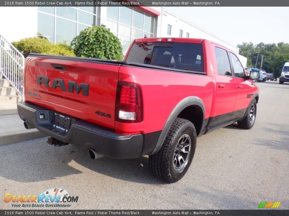 2016 Ram 1500 Rebel Crew Cab 4x4 Flame Red / Rebel Theme Red/Black Photo #24