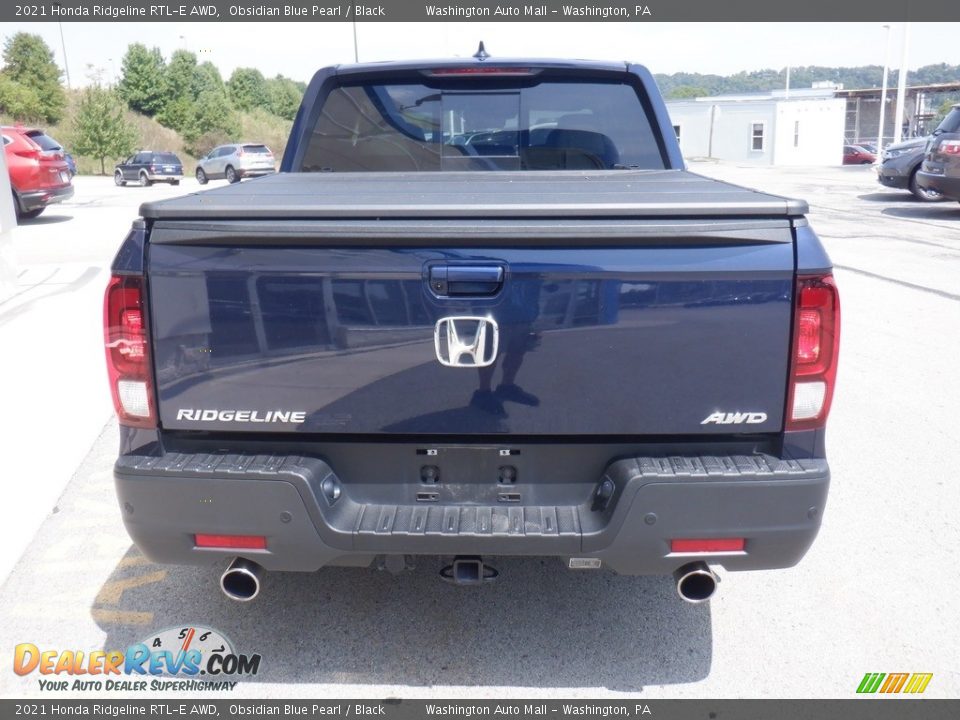 2021 Honda Ridgeline RTL-E AWD Obsidian Blue Pearl / Black Photo #10