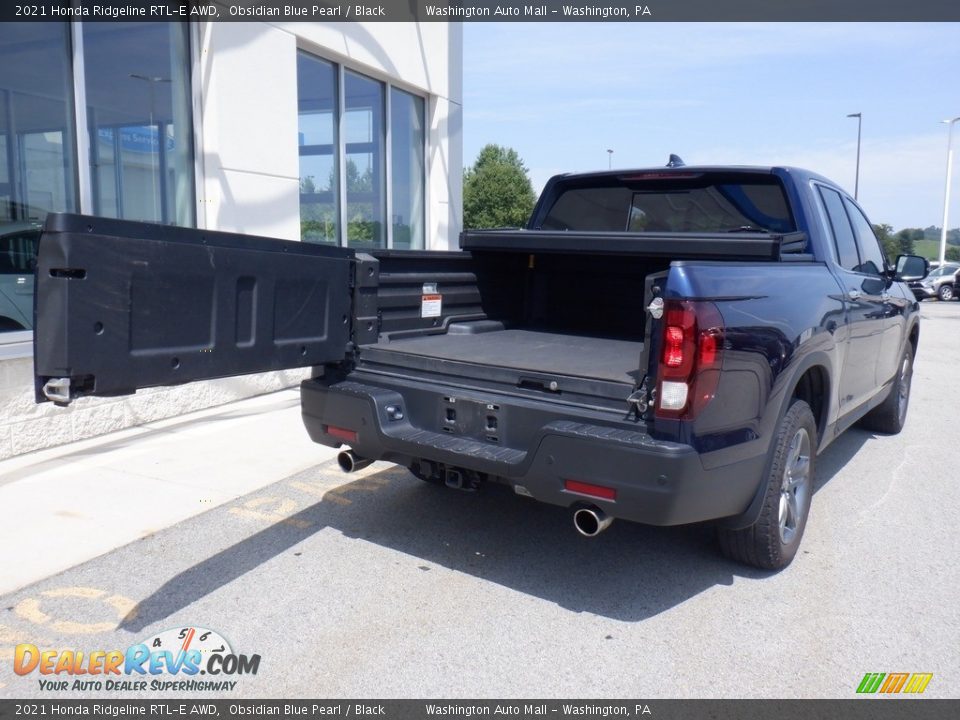 2021 Honda Ridgeline RTL-E AWD Obsidian Blue Pearl / Black Photo #16