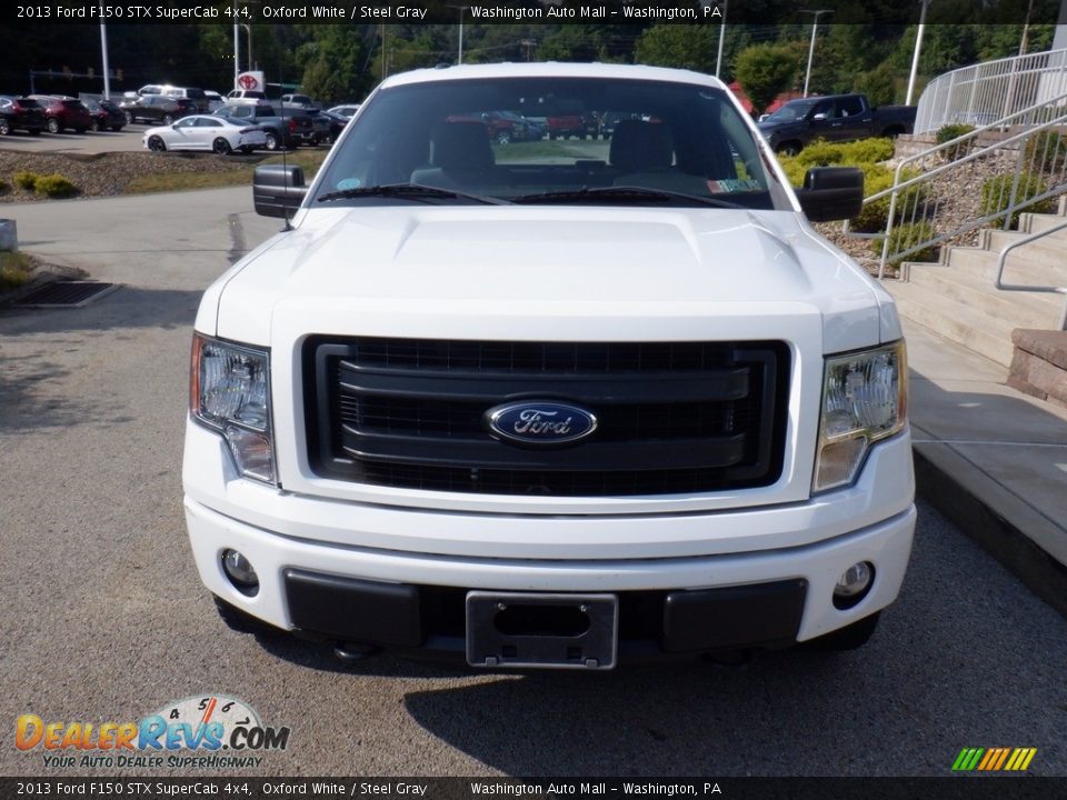 2013 Ford F150 STX SuperCab 4x4 Oxford White / Steel Gray Photo #13