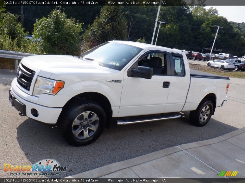 2013 Ford F150 STX SuperCab 4x4 Oxford White / Steel Gray Photo #15