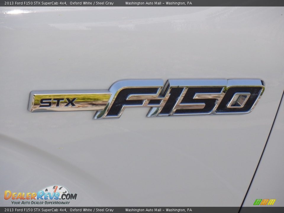 2013 Ford F150 STX SuperCab 4x4 Oxford White / Steel Gray Photo #16
