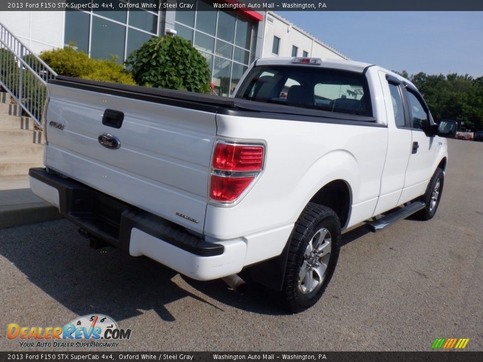 2013 Ford F150 STX SuperCab 4x4 Oxford White / Steel Gray Photo #19