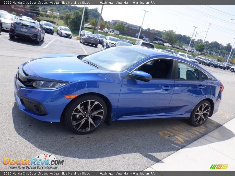 2020 Honda Civic Sport Sedan Aegean Blue Metallic / Black Photo #5
