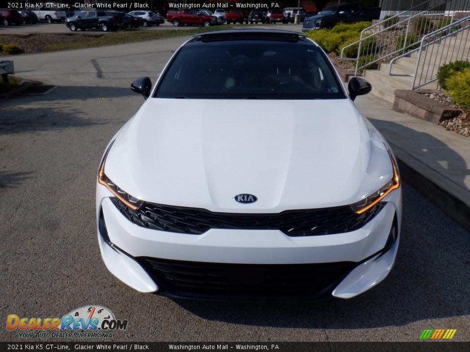 2021 Kia K5 GT-Line Glacier White Pearl / Black Photo #15