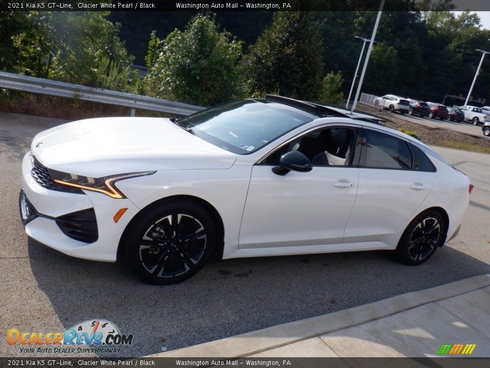 2021 Kia K5 GT-Line Glacier White Pearl / Black Photo #17