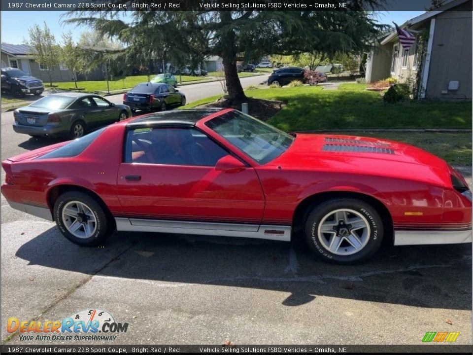 Bright Red 1987 Chevrolet Camaro Z28 Sport Coupe Photo #1