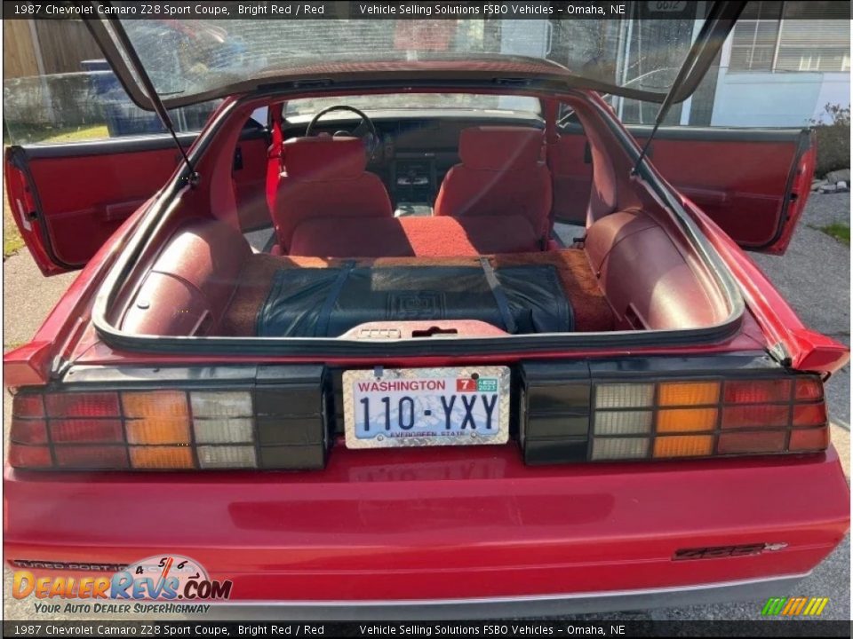 1987 Chevrolet Camaro Z28 Sport Coupe Bright Red / Red Photo #2