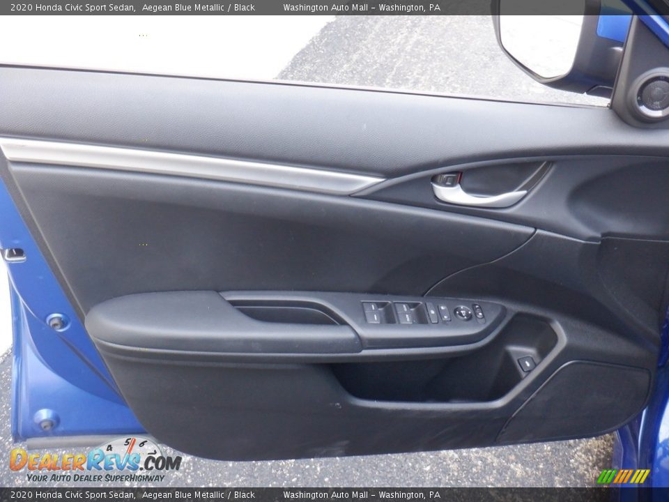 2020 Honda Civic Sport Sedan Aegean Blue Metallic / Black Photo #11