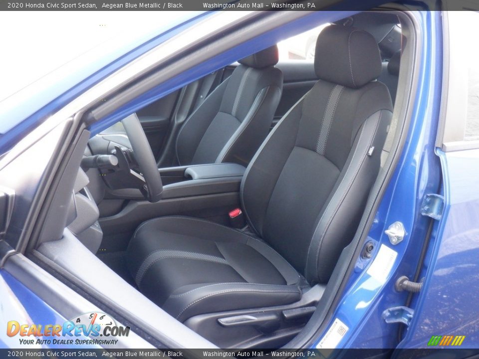 2020 Honda Civic Sport Sedan Aegean Blue Metallic / Black Photo #12