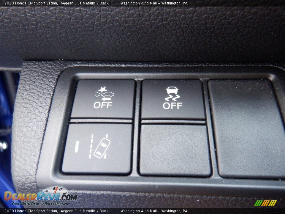 2020 Honda Civic Sport Sedan Aegean Blue Metallic / Black Photo #13