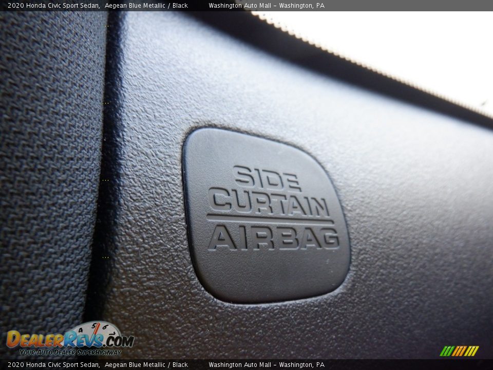2020 Honda Civic Sport Sedan Aegean Blue Metallic / Black Photo #14