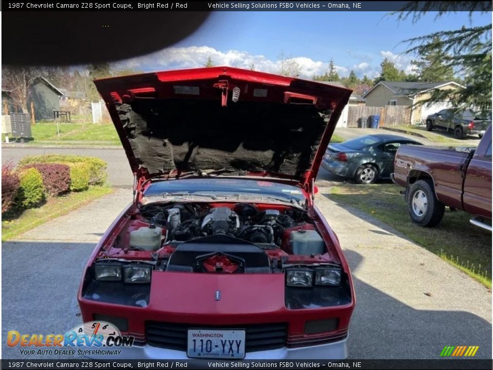 1987 Chevrolet Camaro Z28 Sport Coupe Bright Red / Red Photo #7