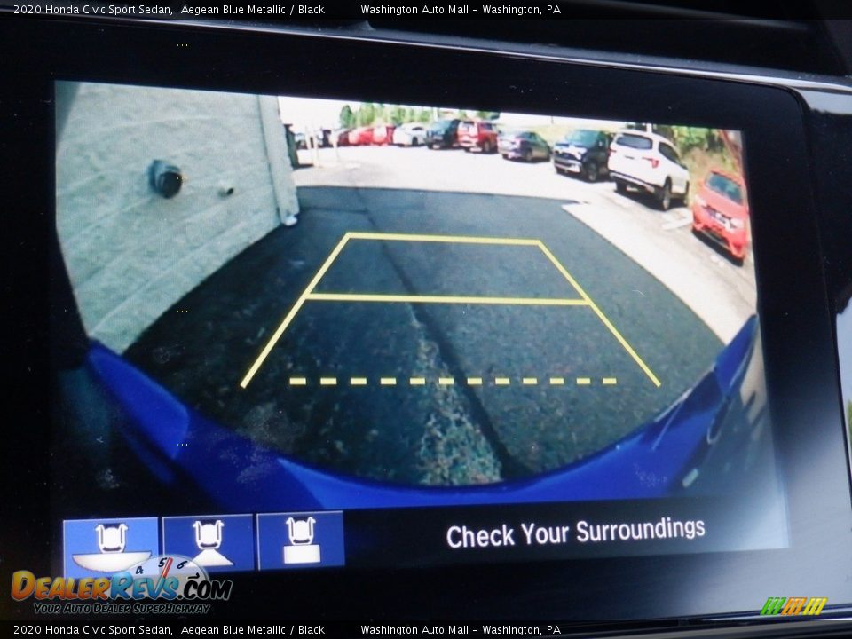 2020 Honda Civic Sport Sedan Aegean Blue Metallic / Black Photo #18