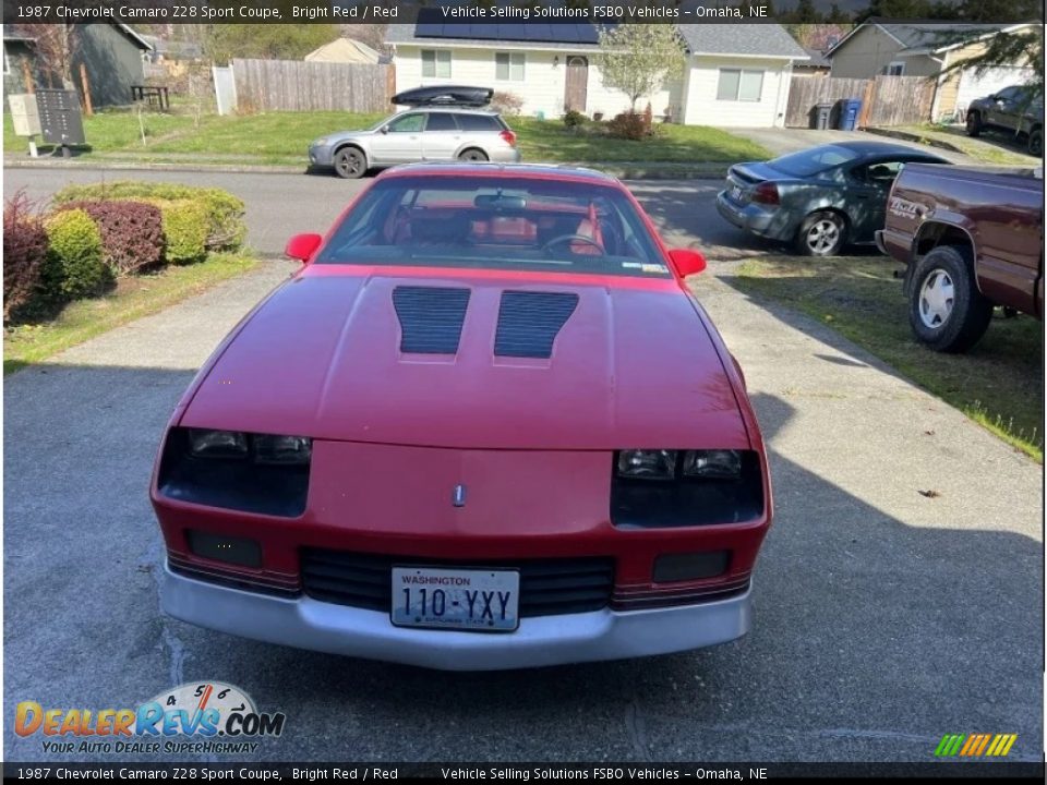 1987 Chevrolet Camaro Z28 Sport Coupe Bright Red / Red Photo #11