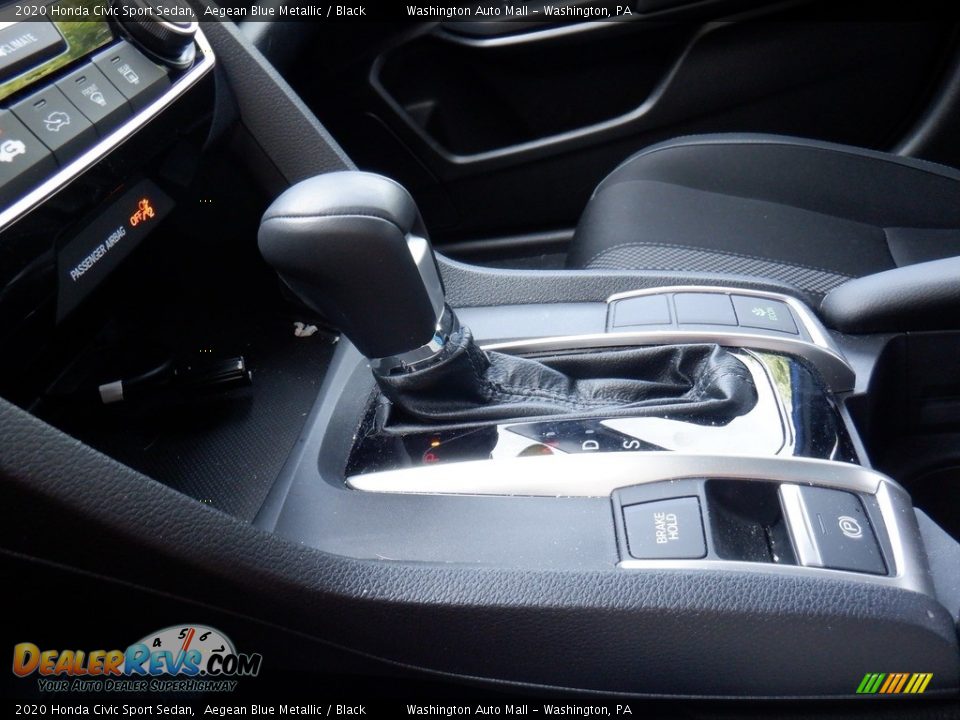 2020 Honda Civic Sport Sedan Aegean Blue Metallic / Black Photo #19