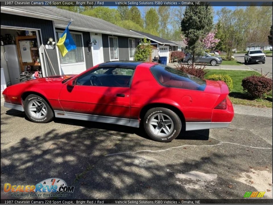 1987 Chevrolet Camaro Z28 Sport Coupe Bright Red / Red Photo #12