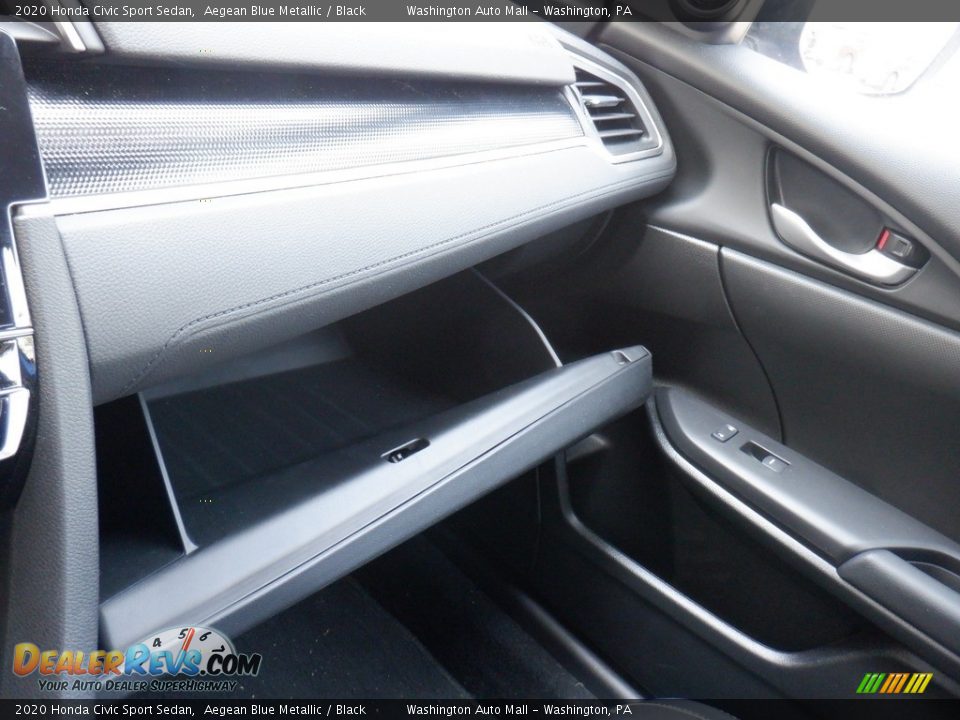 2020 Honda Civic Sport Sedan Aegean Blue Metallic / Black Photo #22