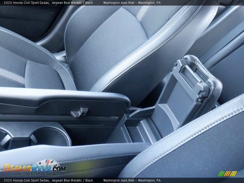 2020 Honda Civic Sport Sedan Aegean Blue Metallic / Black Photo #23
