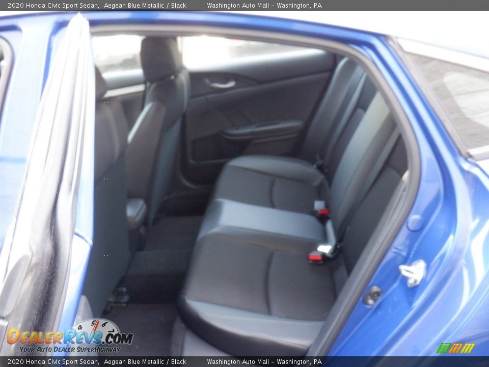2020 Honda Civic Sport Sedan Aegean Blue Metallic / Black Photo #24