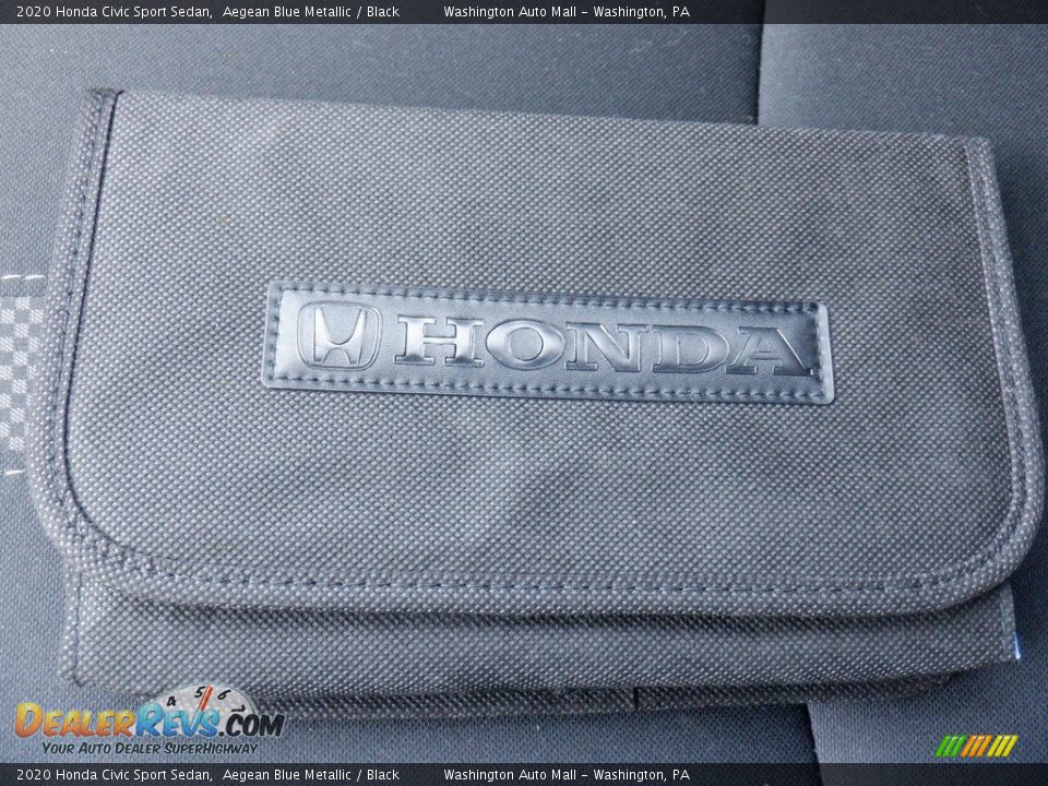 2020 Honda Civic Sport Sedan Aegean Blue Metallic / Black Photo #26