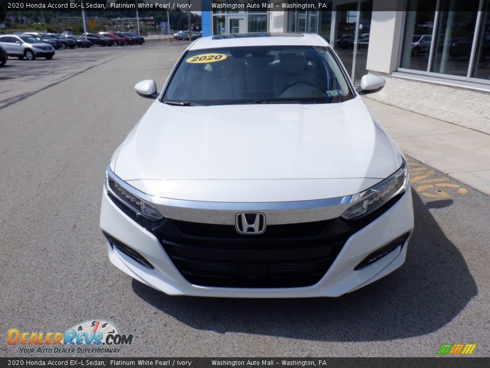 2020 Honda Accord EX-L Sedan Platinum White Pearl / Ivory Photo #4